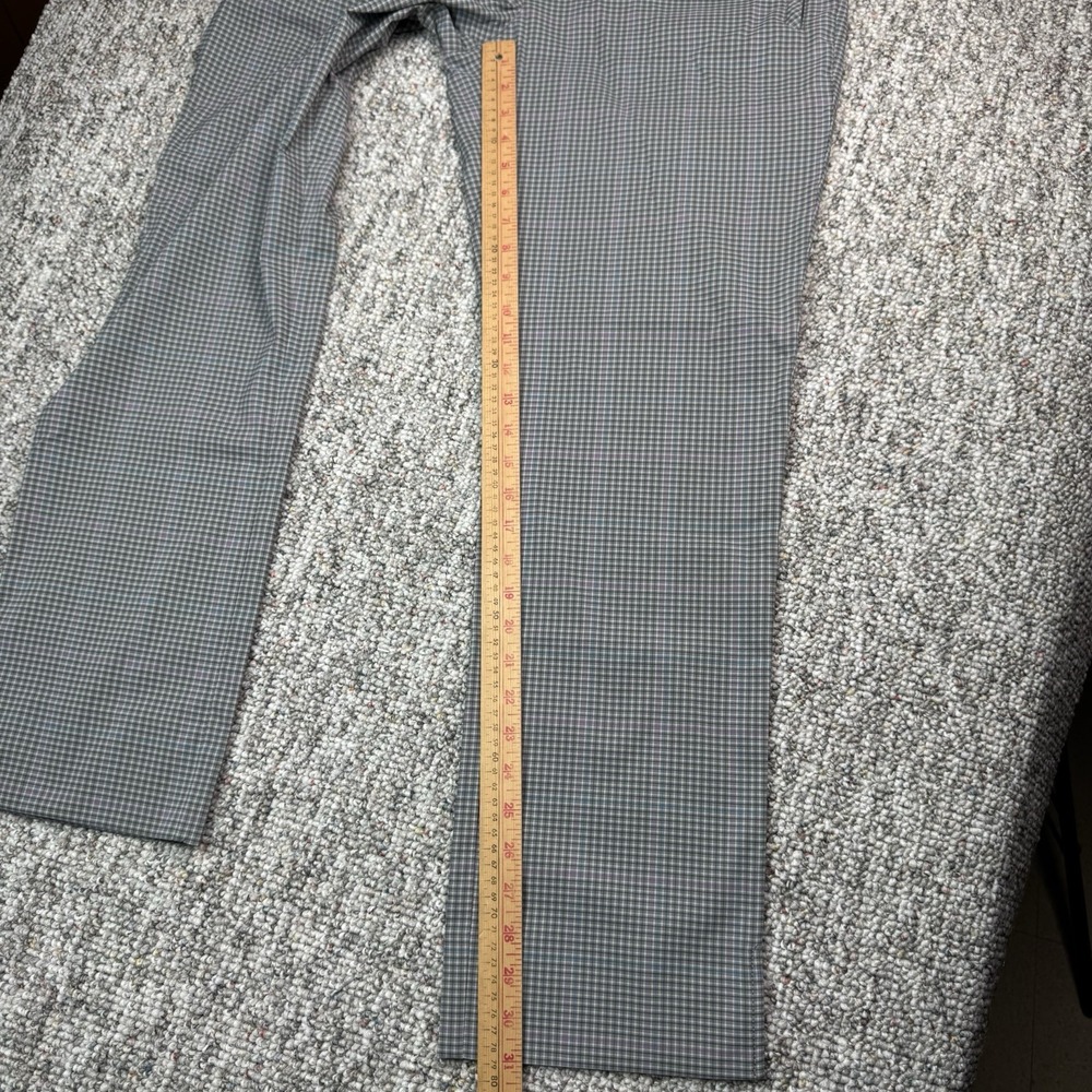 Nike Golf Pants Womens 10 Fits 33x31 Gray Blue Purple Check Dri Fit 416645-015 - Picture 5 of 12